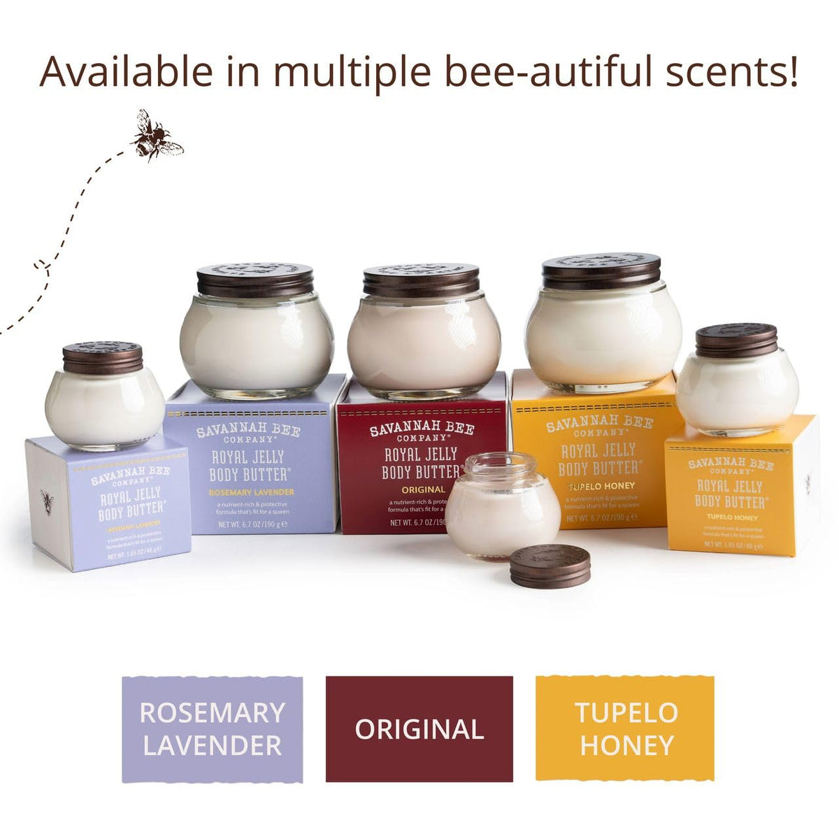 After-bath use delivers soothing hydration from Savannah Bee butter.