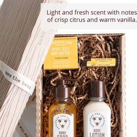 Royal Jelly Body Butter texture close-up with creamy consistency for dry skin.