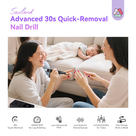 SAVILAND 14 drill bits set for versatile nail work