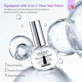 SAVILAND 3-in-1 base/top coat delivers smooth adhesion and protection
