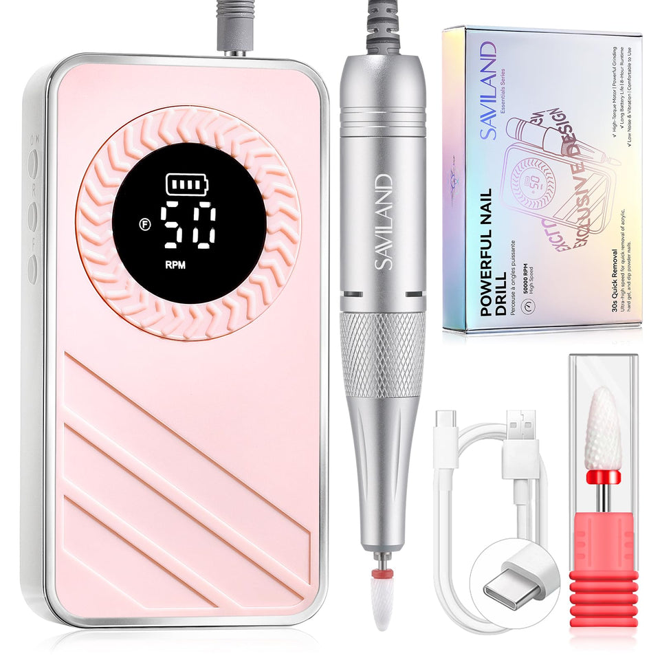 Saviland 30s fast removal nail drill for acrylics and gels, quick removal in seconds