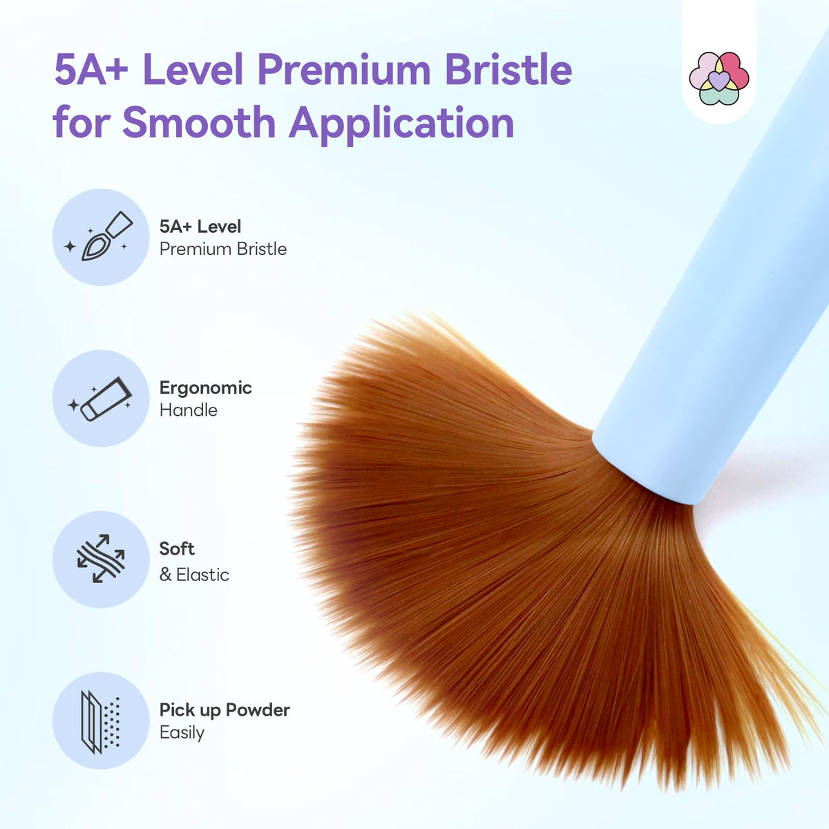 SAVILAND size 10 brush close-up suitable for precise extensions