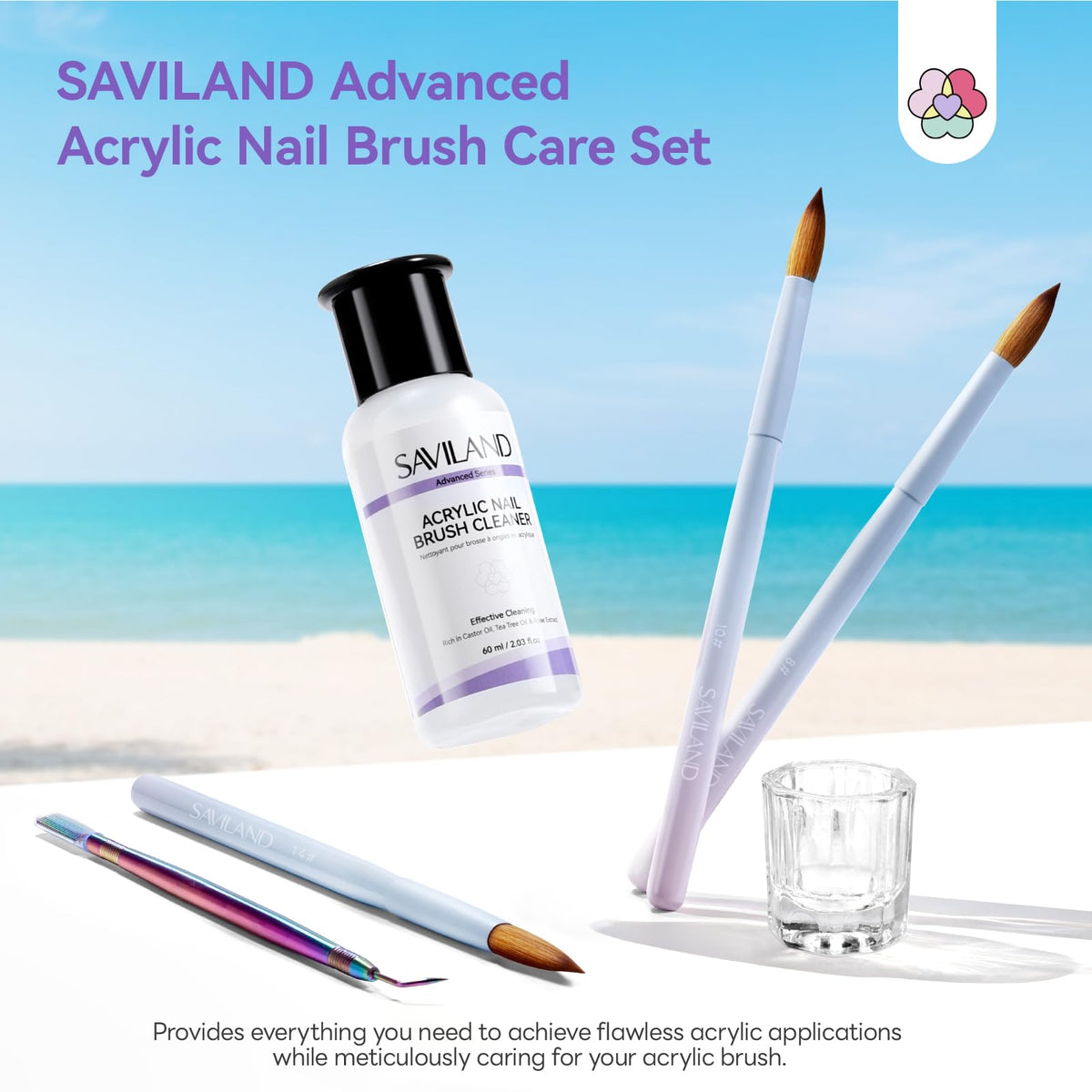 SAVILAND size 8 brush close-up highlighting ultra-fine bristles for carving