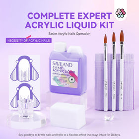 SAVILAND acrylic brushes 8-10-14 for precise, smooth application.