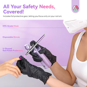 SAVILAND airbrush cleaner included for quick, easy cleanup.