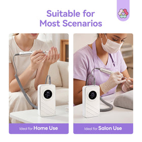 Saviland all-in-one manicure kit includes durable ceramic bits for care and shaping.