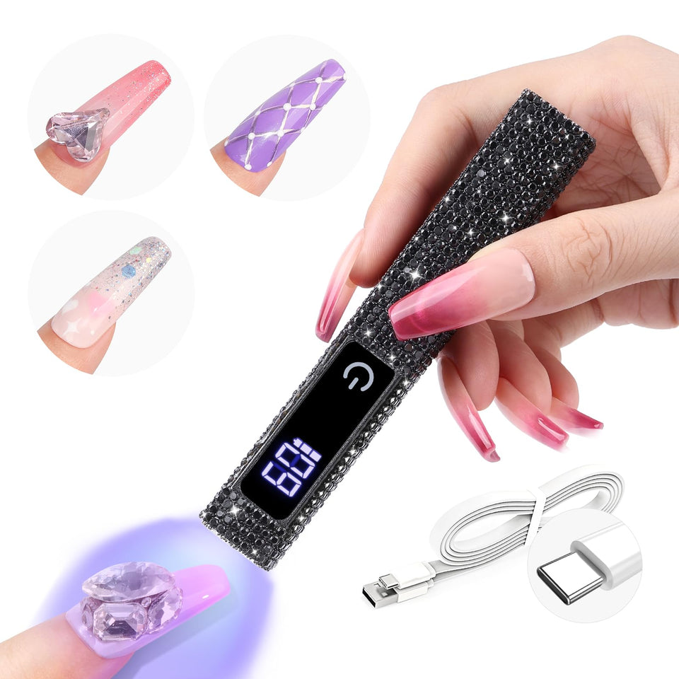 SAVILAND Black UV Light offers 10s rapid cure for fast home gel nail sessions.