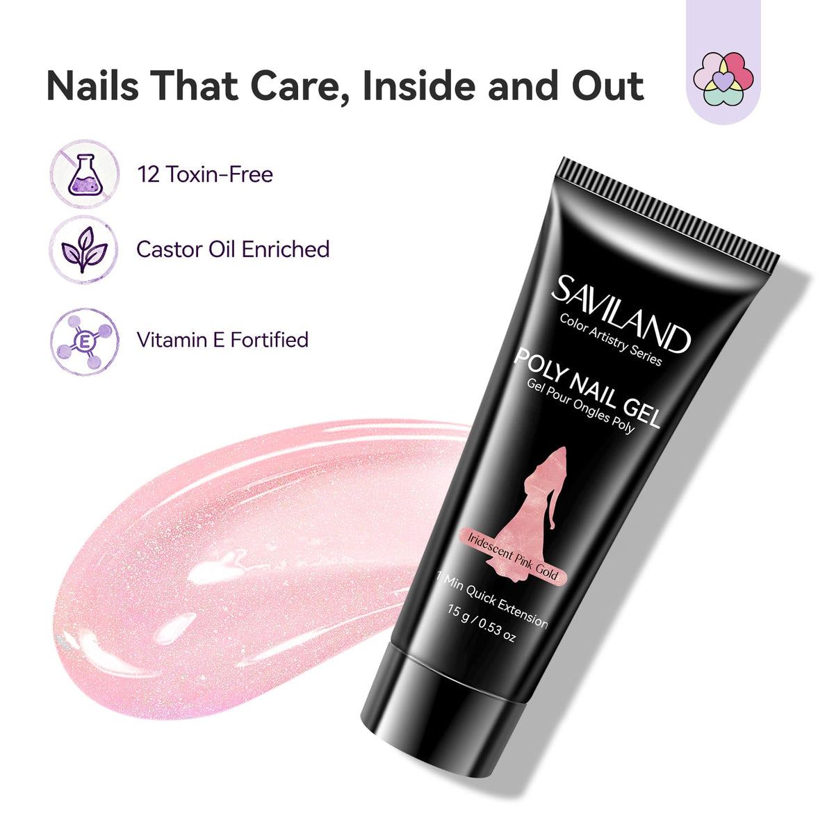 SAVILAND nail care with Castor Oil and Vitamin E for nourished nails