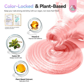 SAVILAND Chameleon nail application brush demonstrating smooth, precise coatings.