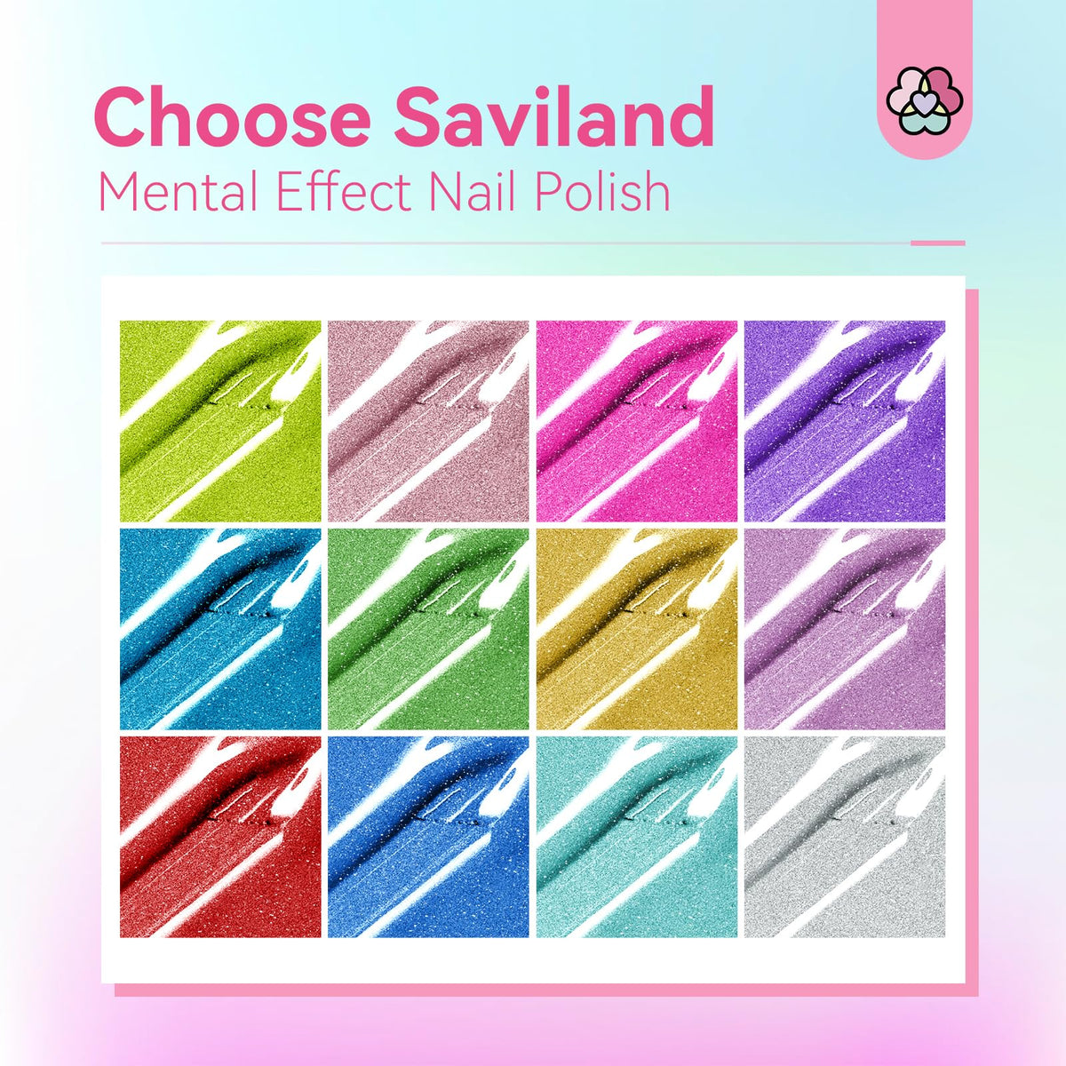 SAVILAND color swatches display a versatile chrome palette.