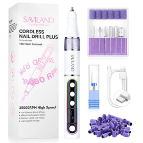 SAVILAND cordless nail drill with compact ergonomic handle for comfortable long sessions.