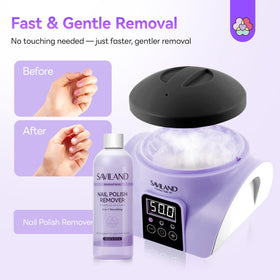 SAVILAND Essentials remover fluid powers quick polish removal.