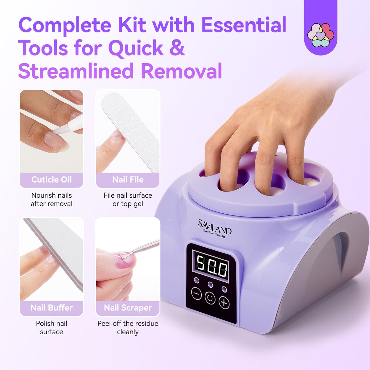 SAVILAND Essentials salon-quality results at home with complete kit.