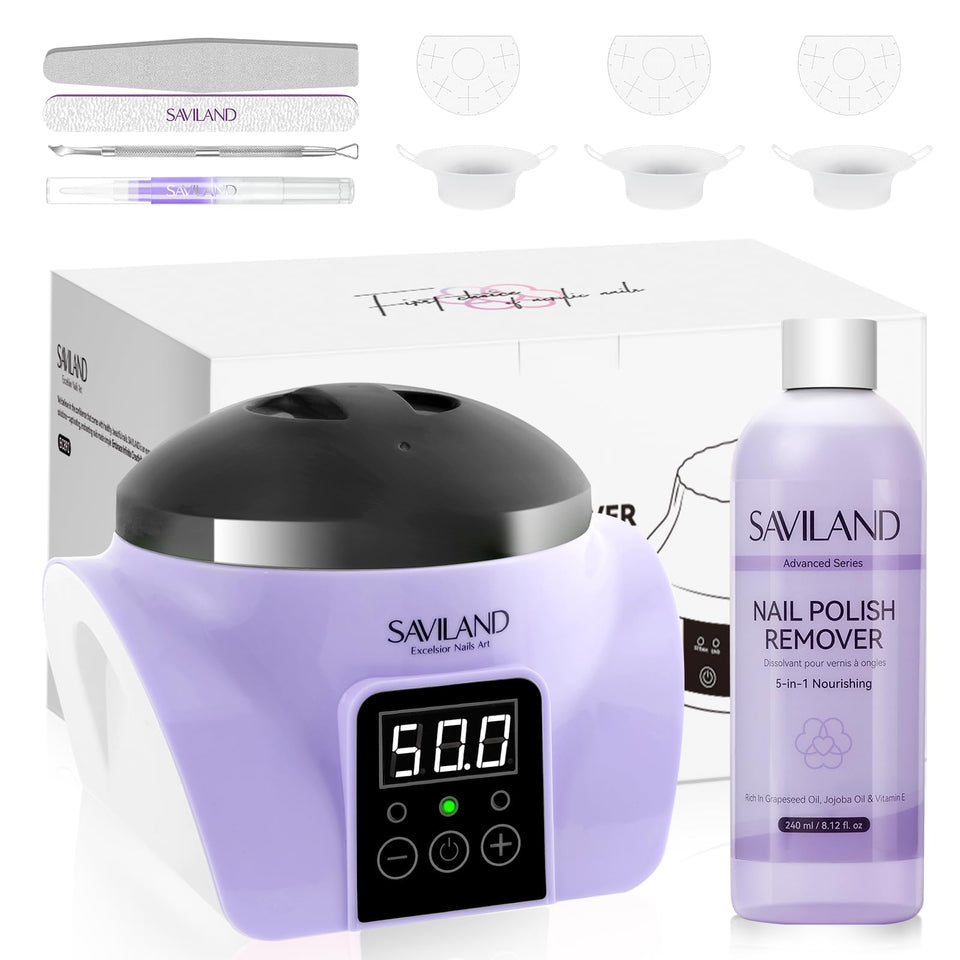 SAVILAND Essentials steam bowl for at-home gel removal.