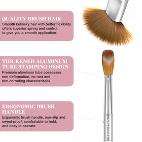 SAVILAND Kolinsky brush with ergonomic non slip handle for steady sculpting
