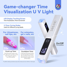 SAVILAND LED U V light with 360-degree rotation stand for flexible angles.