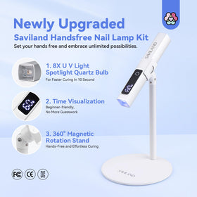 SAVILAND LED U V light with LCD display showing exact timer.