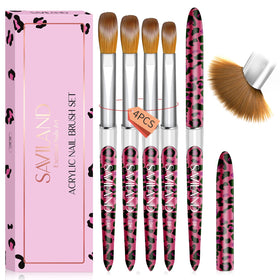 SAVILAND leopard pink brush size 8 for precise carving and detailing