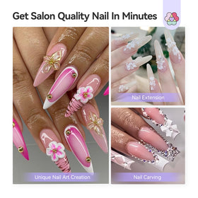 SAVILAND liquid dries in 5–8 minutes for efficient nail design workflow.