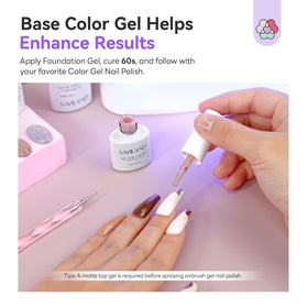 SAVILAND long-lasting wear shown on nails during daily activities