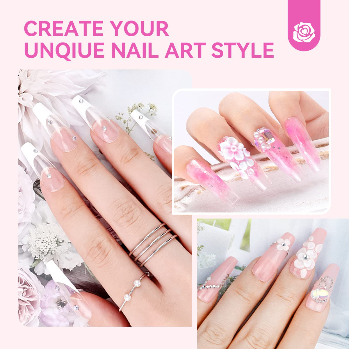 SAVILAND manicure tools and decorations for creative at-home nail art.