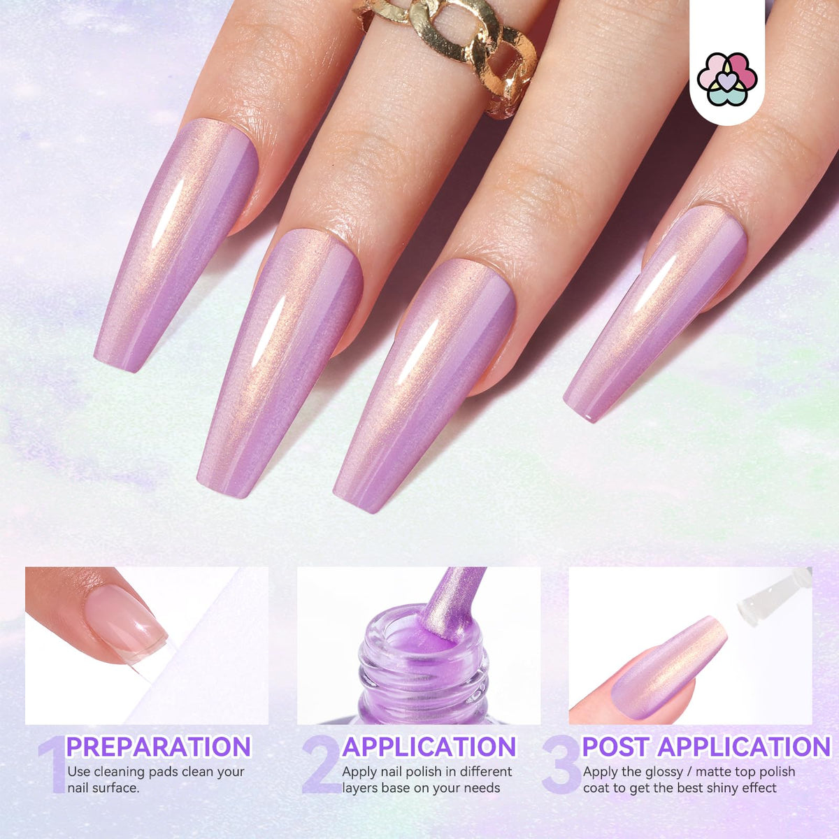 SAVILAND multi-color nail polish palette ready for creative mani ideas and nail art.