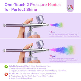 SAVILAND N95 mask and disposable gloves shown for safer airbrushing.