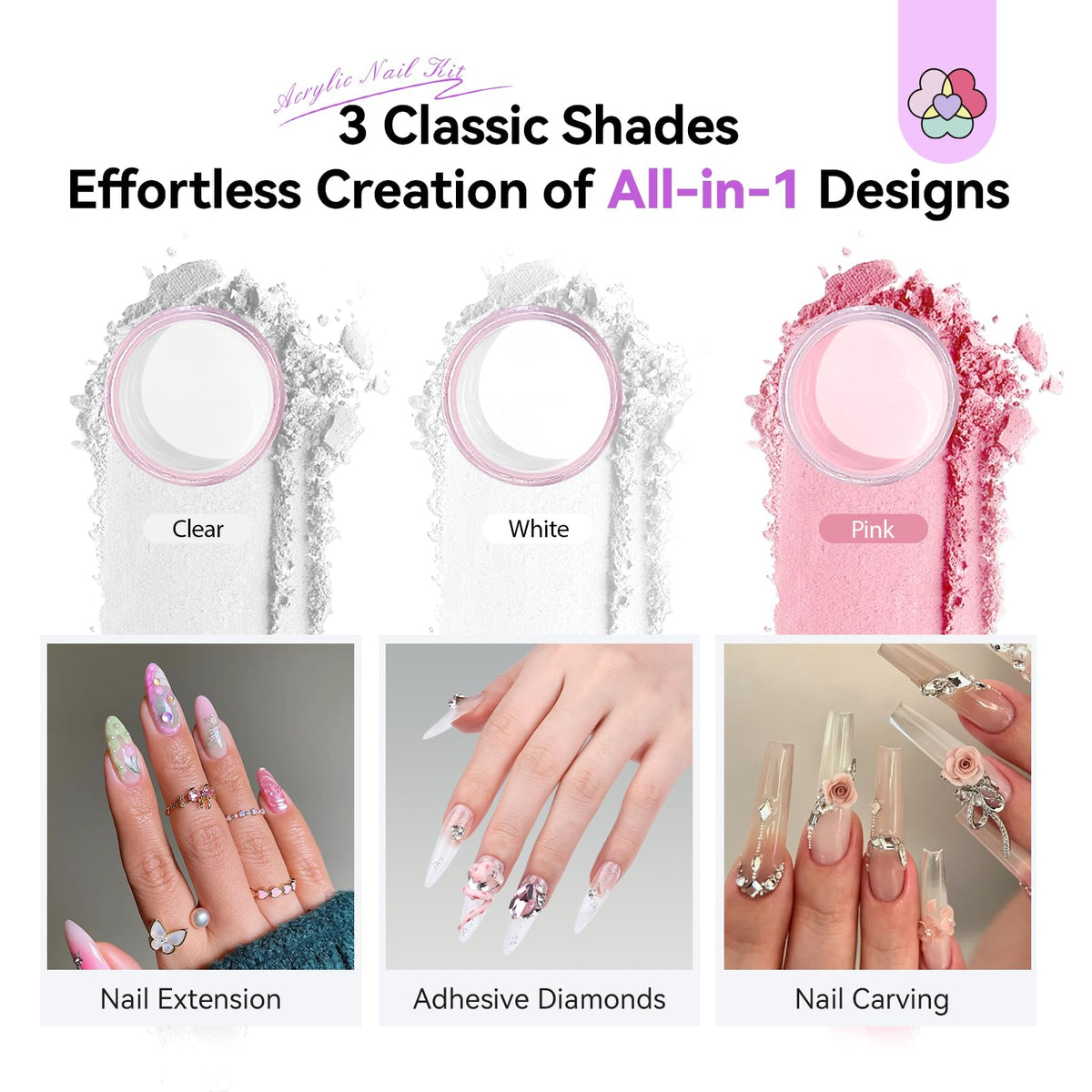 SAVILAND nail brush set-3-pieces offers precise application for clean finishes.