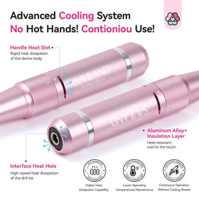 SAVILAND nail drill battery lasts all-day power for extended use.