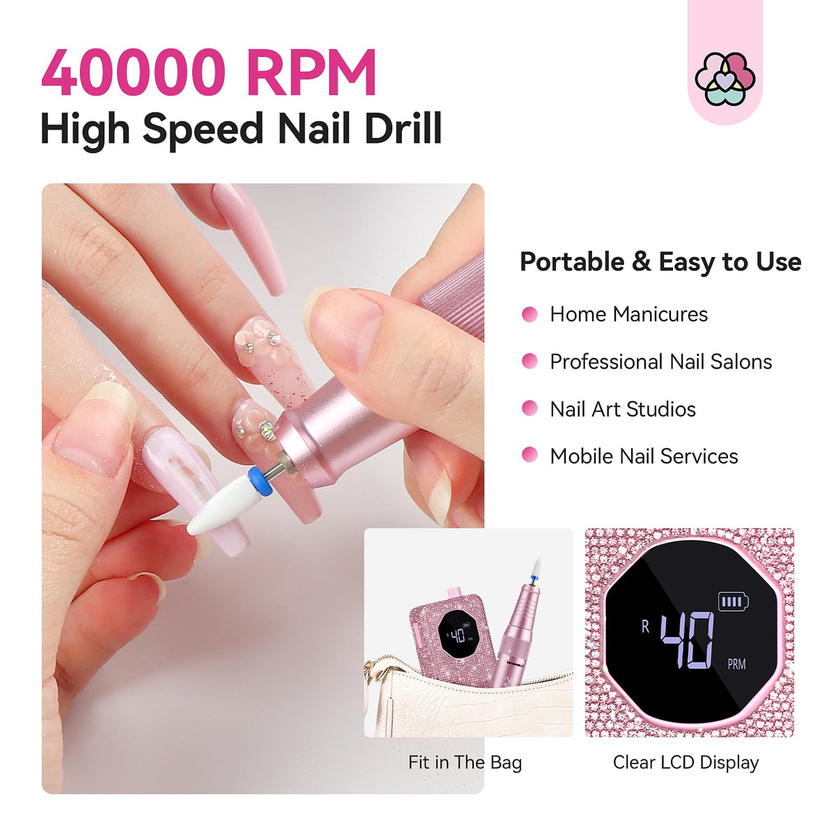 Low heat and quiet operation during a salon or home session.