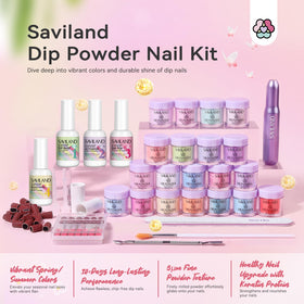 SAVILAND nail drill set with ceramic heads for precise shaping.
