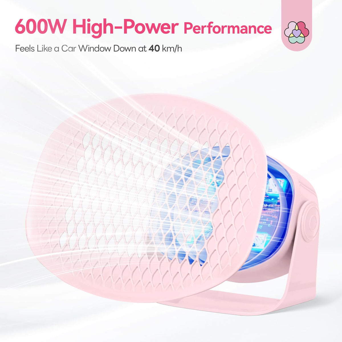 SAVILAND 600W Nail Dryer cooling mode keeps polish dry without overheating.