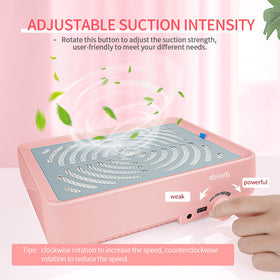 Saviland nail dust collector LED lamp provides bright lighting for precise nails.