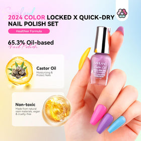 SAVILAND base and top coat system seals color for longer wear