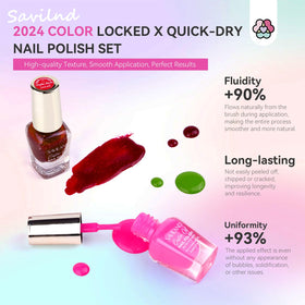 SAVILAND nail polish set beginner-friendly application on nails