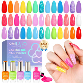 SAVILAND quick-dry color nail polish set for fast home manicures