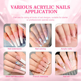 SAVILAND pink acrylic powder long-lasting manicure up to 28 days