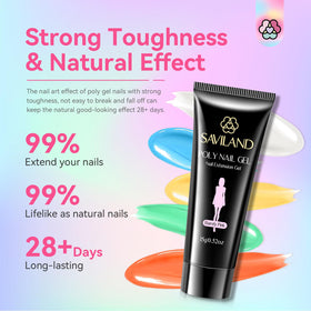 SAVILAND repair and reinforcement with poly gel for durable natural nails