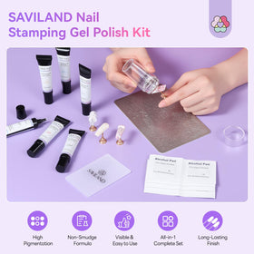 SAVILAND clear view silicone stamper for precise pattern placement