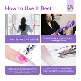 SAVILAND white airbrush gel polish set enabling fast dilution-free color