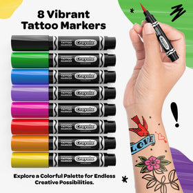 Savvi Crayola markers color swatches highlight bold hues ideal for quick festival designs.