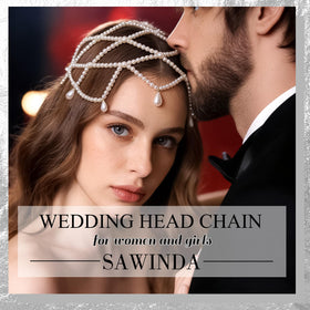 SAWINDA versatile headpiece suitable for weddings, events, and daily wear.