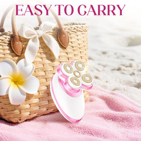 Sawkism razor for arms, legs, and bikini line provides versatile grooming.