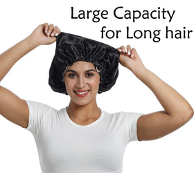 Saymre mulberry silk lining provides low-friction surface for hair