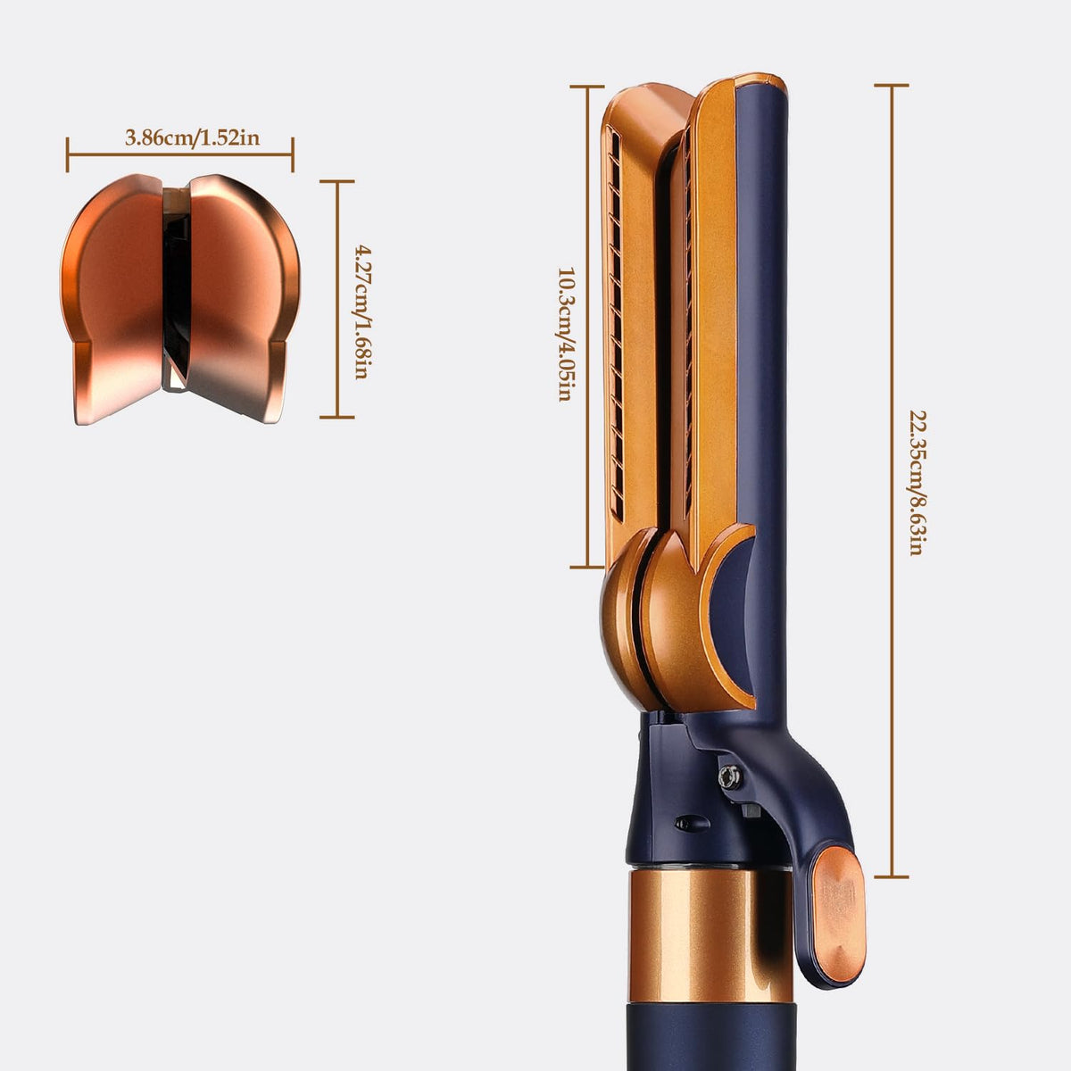 Easy installation saves time during styling with a quick fit.