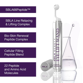 Brightened eye area as shown by SBLA Eye Lift Wand usage.