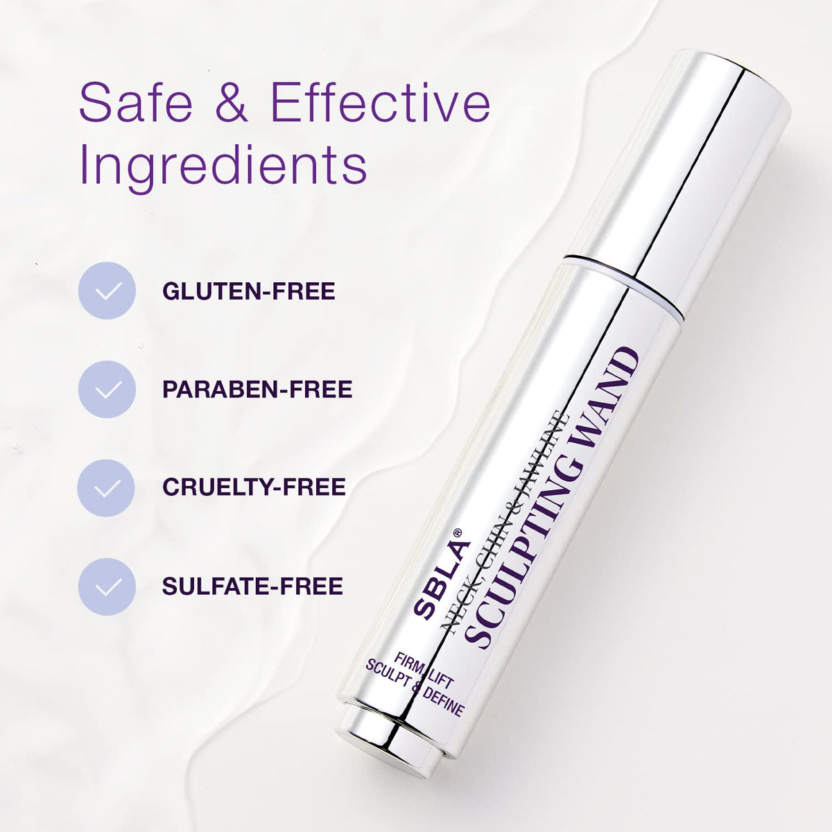 SBLA Vegan cruelty-free label on packaging