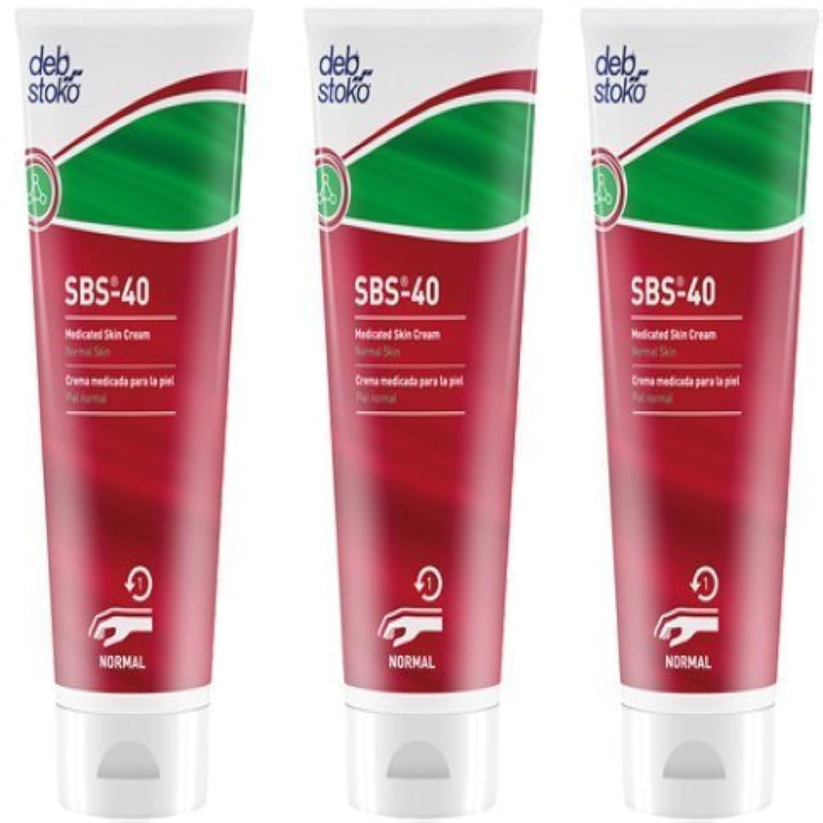 SBS-40 Skin Cream 100ml tubes—fast-absorbing hydration for daily skin care.
