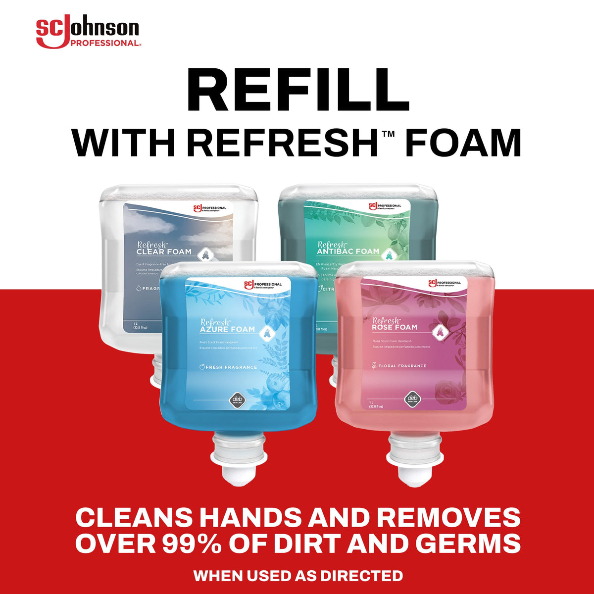 SC Johnson Professional suitable for compatible dispensers in busy washrooms
