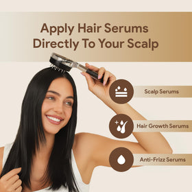 Angled bottle design of Scalp Direct for targeted scalp coverage